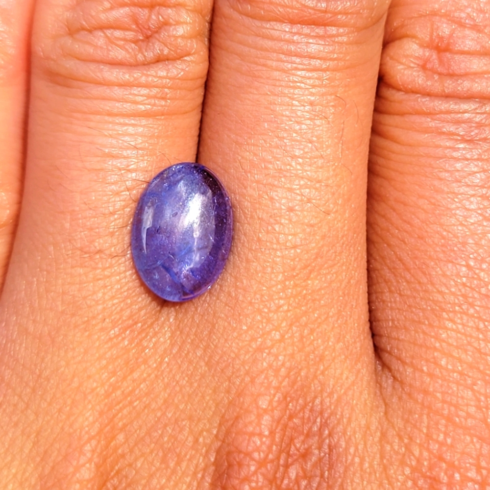 14+ Carat Tanzanite Cabochon Parcel - Picture 7 of 9